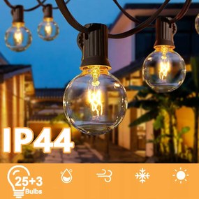 Kültéri Led Fényfüzérek Hálózatról Működtetve, Fényfüzérek, 8 M