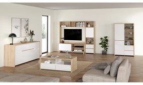 Fehér-natúr színű dohányzóasztal 60x120 cm Next – Tvilum