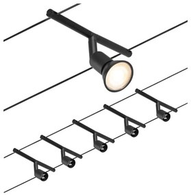 Paulmann Paulmann 94446 - KÉSZLET 5xGU5,3/10W Spotlámpa SALT 230V fekete W3512