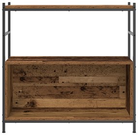 Könyvespolc Füstölt Tölgy 80x30x78,5 cm Műszaki Fa