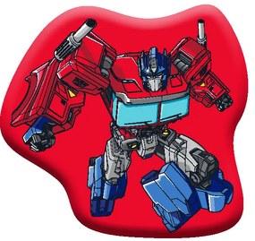 Transformers Red Autobot formapárna, díszpárna 39x42 cm Velúr