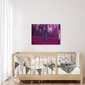 Egy rózsaszín erdő képe (70x50 cm)