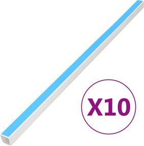 vidaXL öntapadós PVC kábelcsatorna 33 x 33 mm 10 m
