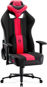 Gamer szék szövet karmazsin-antracit Normal Size: Diablo X-Player 2.0