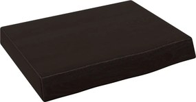 vidaXL sötétbarna kezelt tömör tölgyfa fali polc 40x30x(2-4) cm