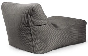 Világosszürke kordbársony babzsákfotel Lounge 100 – SLOWDOWN