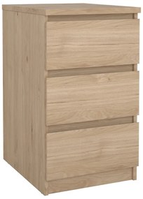 Natúr színű komód tölgyfa dekorral 40x70x50 cm Naia – Tvilum