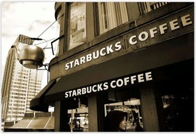 Poszterek 200x135 Starbucks Coffee Sepia