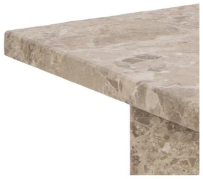 Bézs márvány dohányzóasztal 90x90 cm Vega – Actona