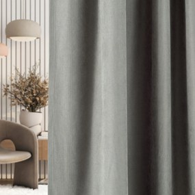 Függöny ráncoló szalaggal szürke bársonyos 140 x 280 cm 1 db szürke