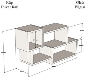 Polc Affie (fehér + antracit). 1089417