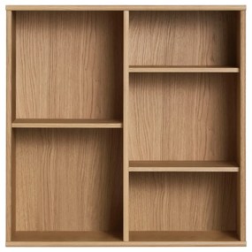 Natúr színű függő könyvespolc tölgyfa dekorral 70x70 cm Mistral – Hammel Furniture