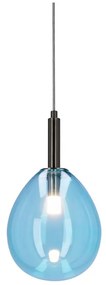 Kék LED függőlámpa üveg búrával Lukka – Candellux Lighting
