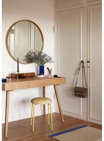 Íróasztal tölgyfa dekorral 57x120 cm Tripple – Hübsch