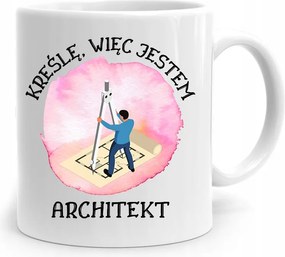 Építész Bögre Tervező Rajzok Tehát Vagyok Nyomtatott Fényképpel