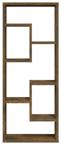 füstös tölgy színű szerelt fa fali polc 36 x 16 x 90 cm