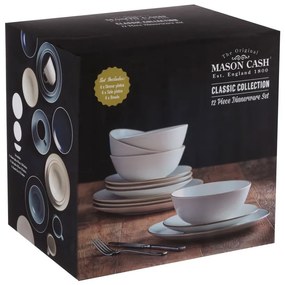 Classic Collection 12 db-os krémszínű agyagkerámia étkészlet - Mason Cash
