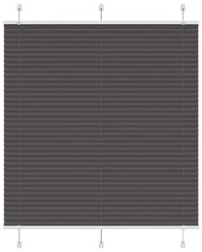 pliszírozott redőny fekete 115x150 cm szövetszélesség 114,4 cm