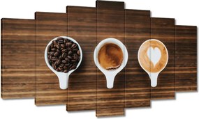 Vászonkép 140x80 Kávé a csészék szakértőjének