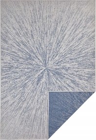 Kék kétoldalas szőnyeg, lapos 160x230cm