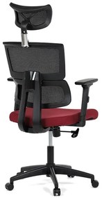 Vörös hálós irodai szék hintamechanikával. KA-B1025 BOR