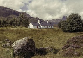 Poszter 100x70cm Glen Coe kunyhó, Assaf Frank