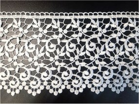 Gipsz Csipke Függönyökhöz És Asztalterítőkhöz 11cm Krémszínű