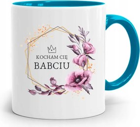 Kék Bögre Nagymama Napja Szeretlek Nagymama Nyomtatott Fotóval