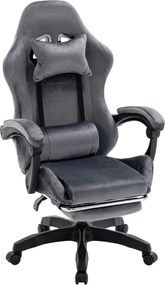 Irodai/gamer szék, szürke, LOPES