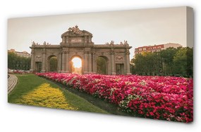 Canvas képek Spanyolország Ajtó Alcala Madrid 125x50 cm