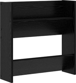vidaXL Cipőszekrény polcokkal Fekete tölgy 60 x 18 x 60 cm Faanyag