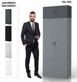 Moduláris felső szekrény EWA Compact 800 x 380 x 400 mm, antracit