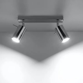 Sollux SL.0728 - Spotlámpa RING 2xGU10/10W/230V