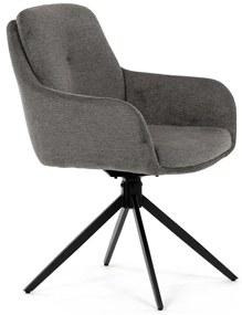 Étkezőszék-készlet visszahúzható mechanizmussalDCH-P3174 GREY2, 2 db