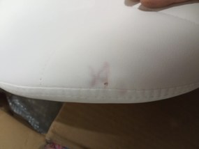 AKCIÓ Fehér irodai szék AVOLA ökobőrből II. osztály