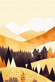 Poszter 61x90,5cm Arany Nyugat virágzásban