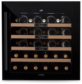 Klarstein Vinsider 36 Built-In Uno, beépített borhűtő, 92 liter, 36 palack, rozsdamentes acél