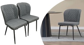 Leo étkezőszék, 2 db, szürke