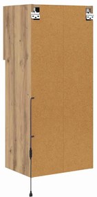 vidaXL Fali TV szekrények 2 pcs Artisan tölgy 40,5 x 30 x 90 cm