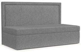 Szürke kárpitozott egyszemélyes ágy 100x200 cm Scala – Maison de Rêve