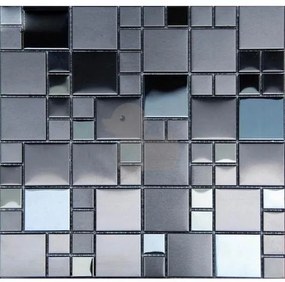 Mozaik Premium Mosaic fekete 30x30 cm matt/fényes MOS4823BK