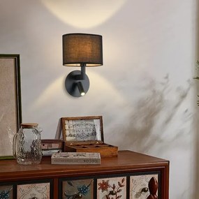 Brilagi - DAYA LED fali lámpa 1xE14/40W/230V + LED/3W fekete