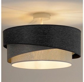 Duolla -  Felületre szerelhető csillár KOBO 1xE27/15W/230V átm. 45 cm szürke/fehér 601061