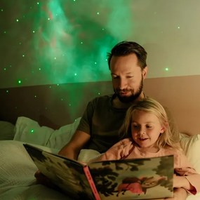 Retlux - LED gyerekprojektor 230V űrhajós 23,3 cm + távirányítóval