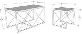 Dohányzóasztal Defne - Fehér Marble