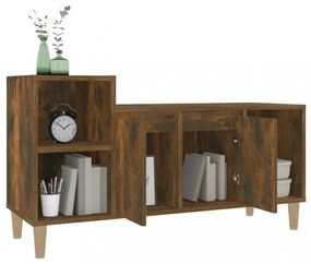füstös tölgy színű szerelt fa TV-szekrény 100x35x55 cm