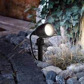 Eglo 31028 - SZETT 3x RGBW LED kültéri lámpatest NEMA-C 1xGU10/5W/230V IP44 fekete + távirányító