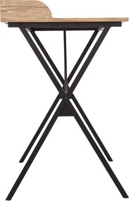 Számítógépasztal, tölgy/fekete, OFIS