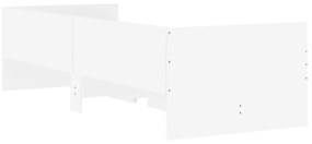 fehér ágykeret fiókokkal 90x190 cm