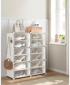 Moduláris polc rekeszekkel BOXIFY fehér